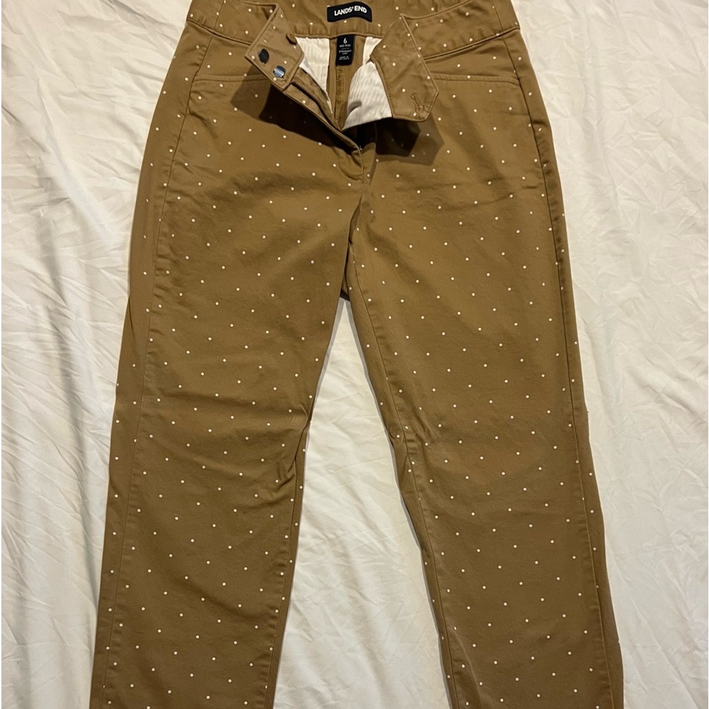 Lands’ End straight leg trousers